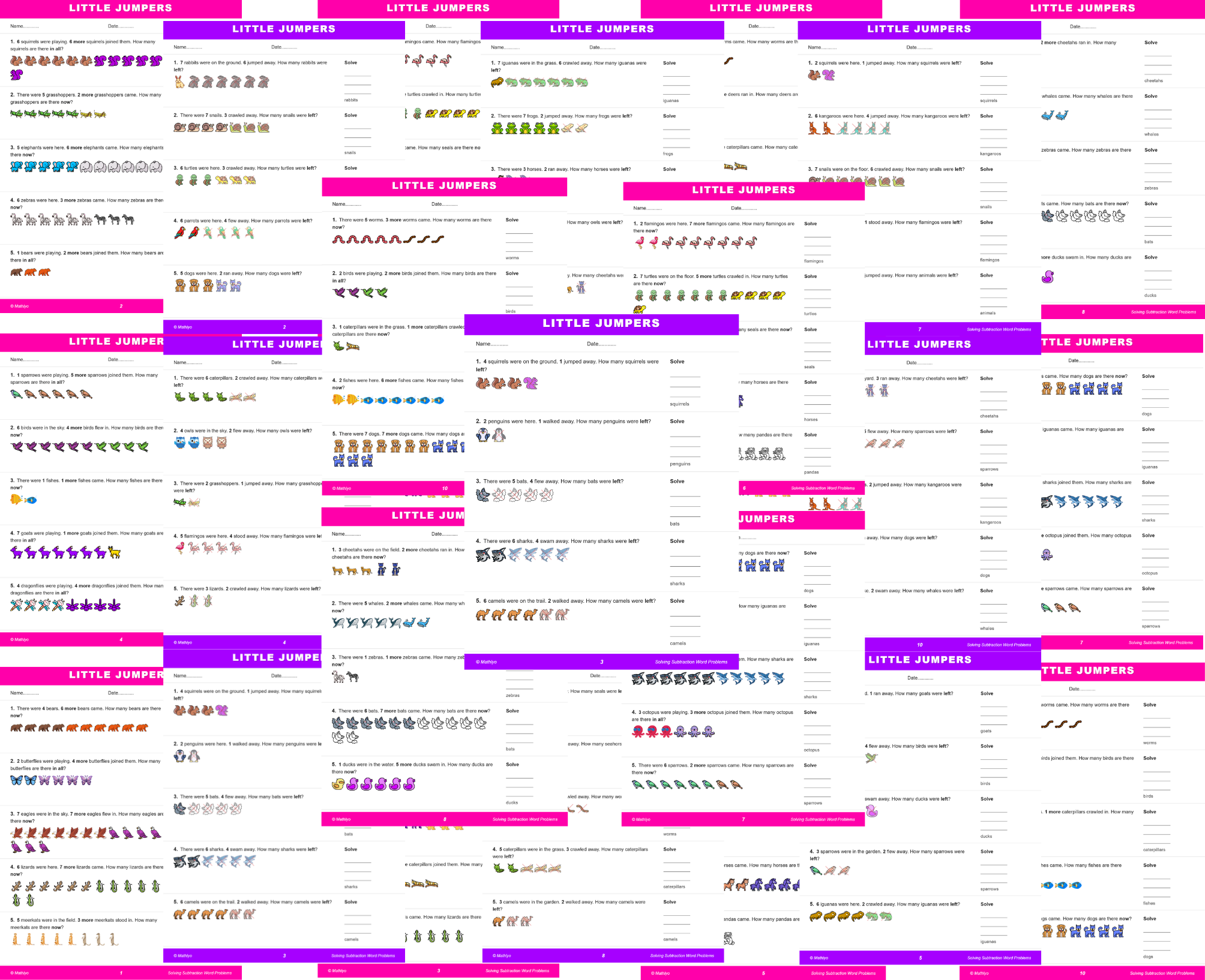 Math worksheets showcase