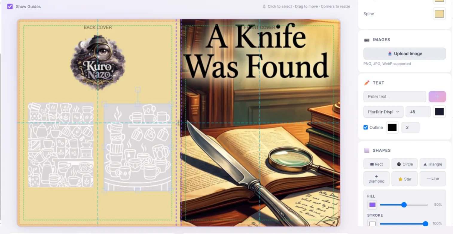 Kuro Nazo book setup workflow screenshot