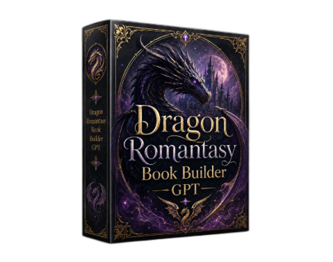 Dragon Romantasy Book Builder GPT product box