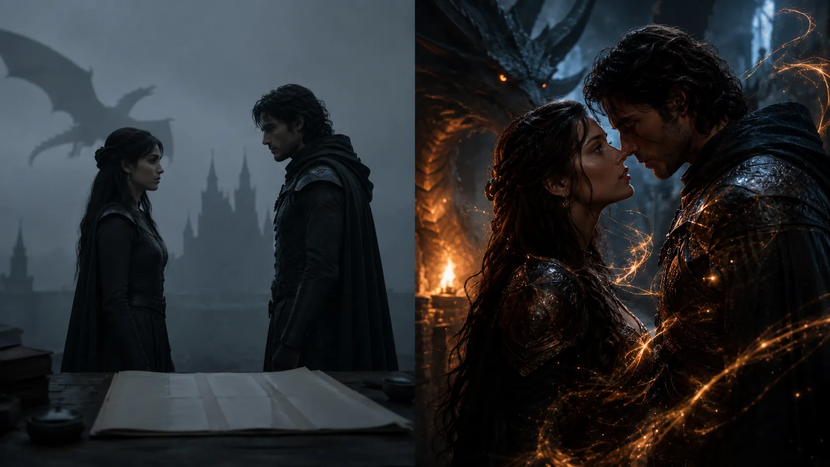 Before and after prose — flat draft versus emotionally engaging scene